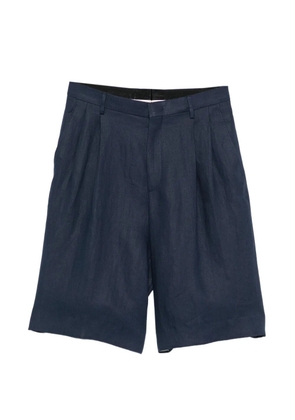 Tagliatore Effie pleated shorts - Blue