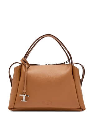 Tod's T-Timeless pebbled shoulder bag - Neutrals