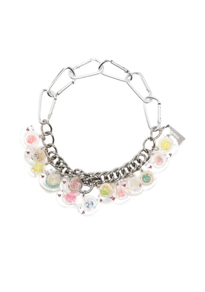 Chopova Lowena snail-charm curb-chain necklace - Silver