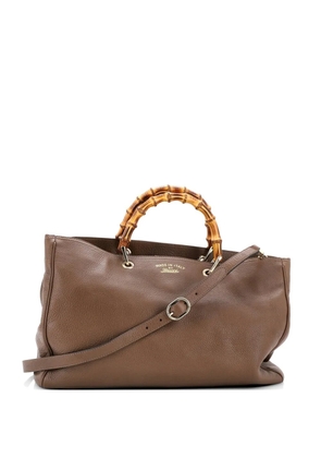 Gucci Pre-Owned Bamboo Shopper Leather Large tote bag - Brown
