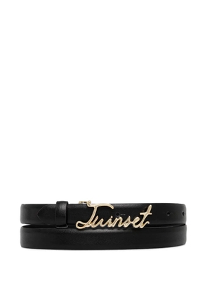 TWINSET logo belt - Black