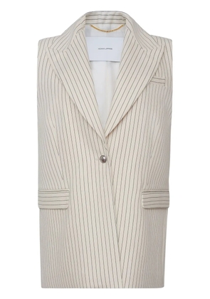 Adam Lippes Callan pinstripe gilet - White