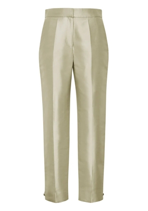 Adam Lippes Harper tapered silk trousers - Green