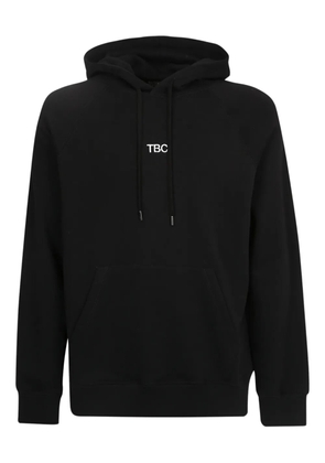 14BROS logo-embroidered hoodie - Black
