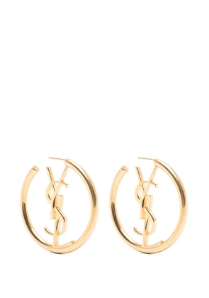 Saint Laurent Cassandre hoop earrings - Gold