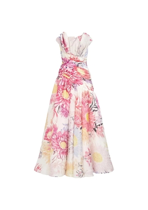 Aje Reflector floral-print maxi dress - White