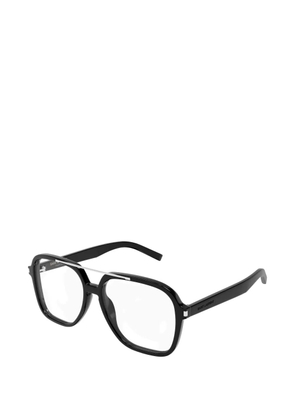 Saint Laurent Eyewear pilot-frame double-bridge glasses - Black