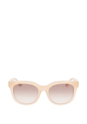 Lacoste geometric-frame sunglasses - Neutrals