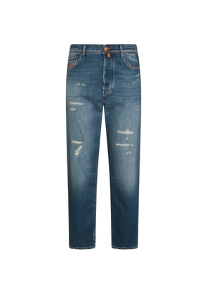 Jacob Cohën distressed-finish jeans - Blue