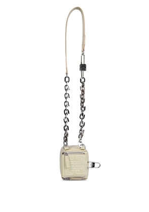 Givenchy Pandora Cube embossed chain cross bag - Neutrals