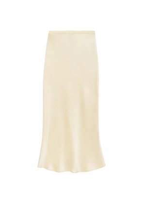 ANINE BING Bar silk midi skirt - Yellow