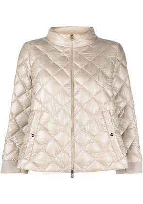 Herno diamond quilt down jacket - Neutrals