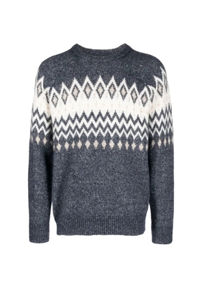 Brunello Cucinelli fair isle knit sweater - Grey