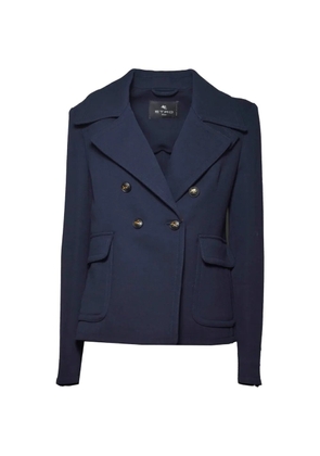 ETRO double-breasted notched-lapel jacket - Blue