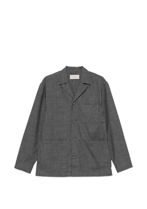 Officine Generale Sheldon patch-pocket shirt jacket - Grey