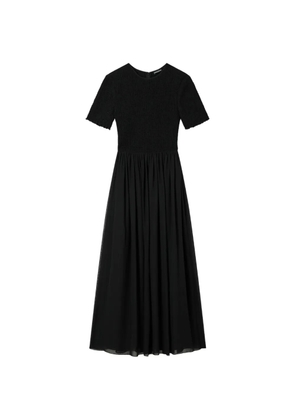 Emporio Armani short sleeve maxi dress - Black