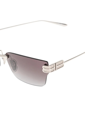 Balenciaga Eyewear BB-logo rimless sunglasses - Silver