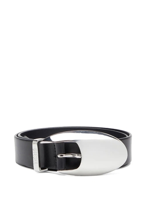 Diesel sculptural-buckle belt - Black