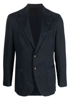 Dell'oglio notched-collar single-breasted blazer - Blue