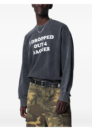 DAGGER slogan-print sweatshirt - Grey