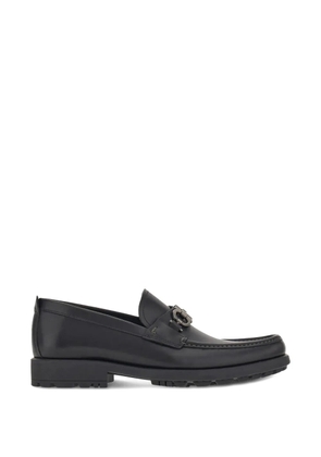 Ferragamo Gancini-detail loafers - Black