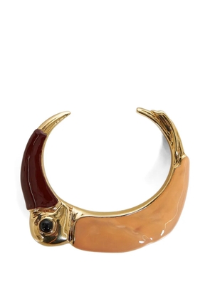 Chloé toucan-shaped resin bracelet - Gold