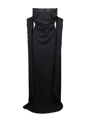 Giuseppe Di Morabito draped gown dress - Black