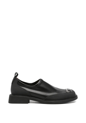 LINDA BAUMANN square-toe loafers - Black