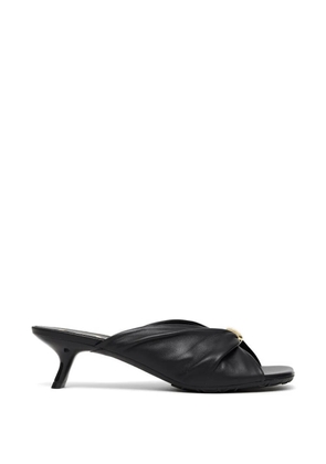 LOEWE leather heeled sandals - Black