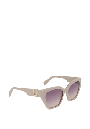 LIU JO crystal-embellished cat-eye sunglasses - Neutrals