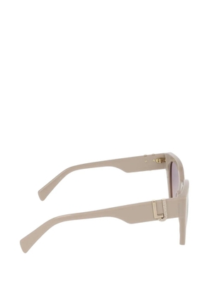 LIU JO crystal-embellished cat-eye sunglasses - Neutrals