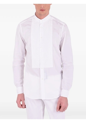 Dell'oglio pleated bib shirt - White