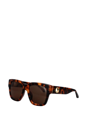 Linda Farrow tortoiseshell-effect square-frame sunglasses - Brown
