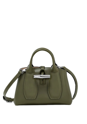 Longchamp top-handle leather shoulder bag - Green