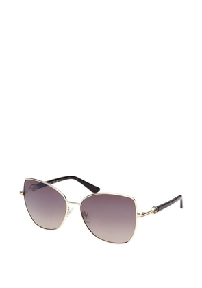 GUESS EYEWEAR cat-eye frame sunglasses - Gold