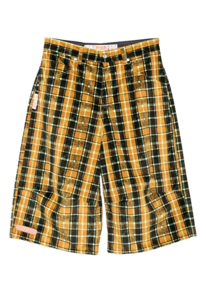PDF checkered shorts - Yellow