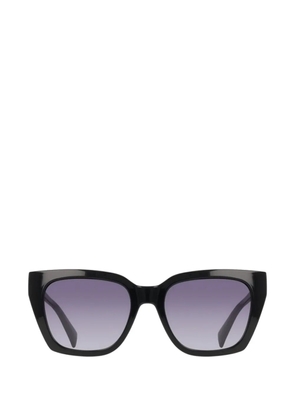 LIU JO logo-plaque square-frame sunglasses - Black