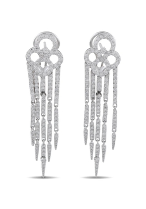 LB Exclusive diamond drop earrings - Silver