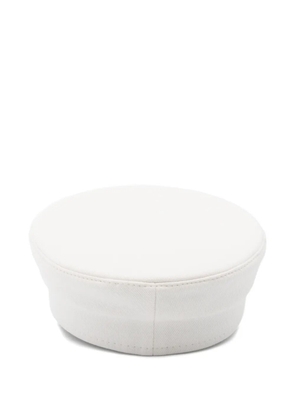 Ruslan Baginskiy monogram-embellished baker boy cap - White