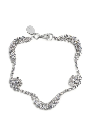 Simone Rocha scalloped Sepal crystal necklace - Silver