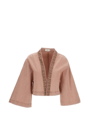 HUI MILANO Vittorio embroidered jacket - Pink
