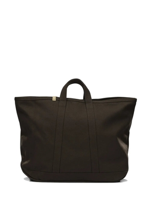 visvim large Rime logo-detail cotton tote bag - Brown