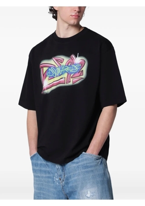 DSQUARED2 Rebel Tags graffiti-print t-shirt - Black