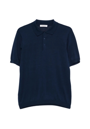 Kangra ribbed-knit polo shirt - Blue