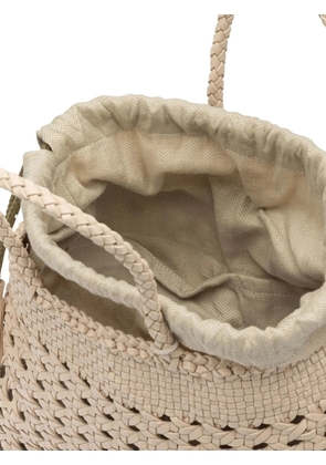 DRAGON DIFFUSION Santa Cano woven-leather tote bag - Neutrals