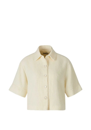 Simkhai bouclé-knit cropped shirt - Neutrals