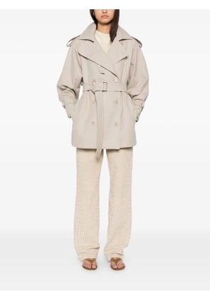 Max Mara Cacio double-breasted belted trench coat - Neutrals