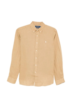 Polo Ralph Lauren button-down linen shirt - Neutrals