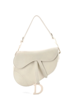 Christian Dior Pre-Owned Ultra Matte Saddle Handbag Leather Medium shoulder bag - White