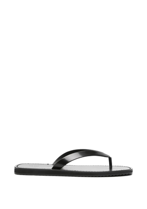 The Row City leather flip flops - Black